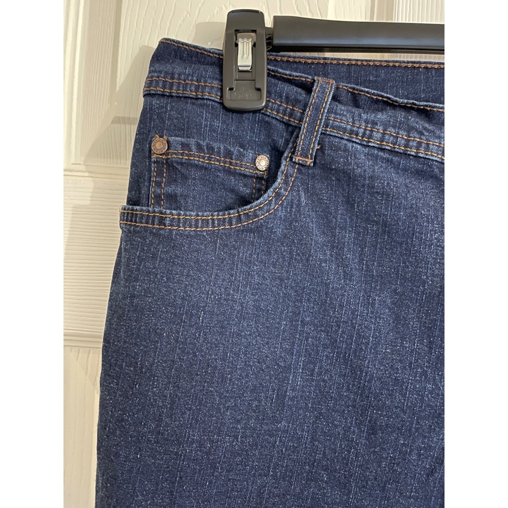 Charter Club Jeans Women 34 Blue Straight Leg Mid Rise Classic Denim Stretch - Picture 3 of 13